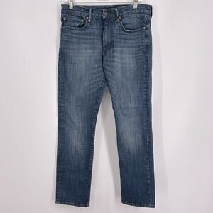 Lucky Brand 121 Slim Straight Mid-Rise Jeans Women’s Size 30 Medium Wash Blue